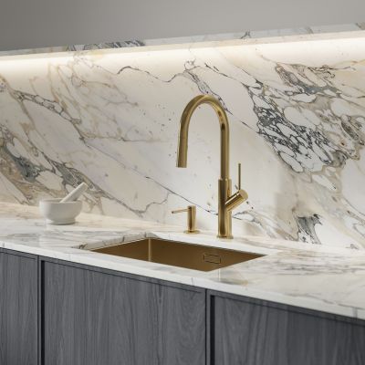 Omnires Modern Project dozownik do mydła 500 ml mosiądz szczotkowany MP60723BSB