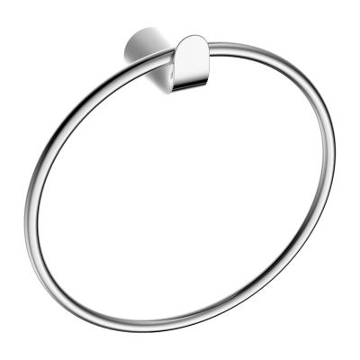 Omnires Saco wieszak na ręcznik okrągły chrom/biały SA54230CRB