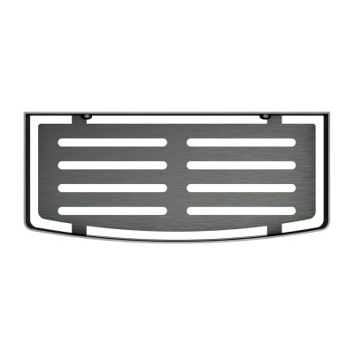 Omnires Uni koszyk prysznicowy ścienny grafit szczotkowany UN10331GR