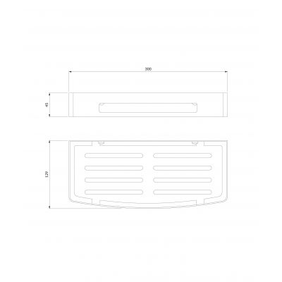 Omnires Uni koszyk łazienkowy nikiel szczotkowany UN10331NI