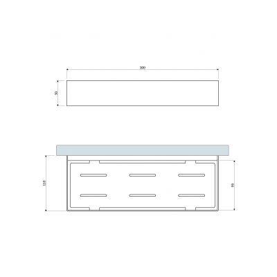 Omnires Uni koszyk łazienkowy miedź UN10335CP