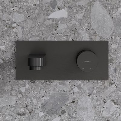 Omnires Contour bateria umywalkowa podtynkowa antracyt CT8015AT
