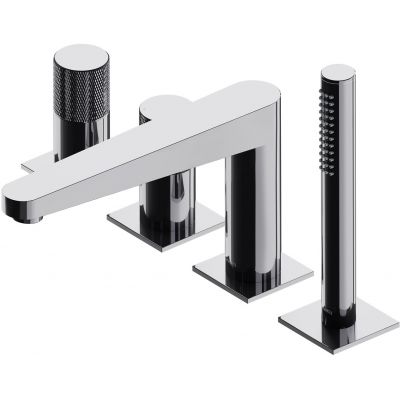 Omnires Contour bateria wannowo-prysznicowa nawannowa chrom CT8032CR