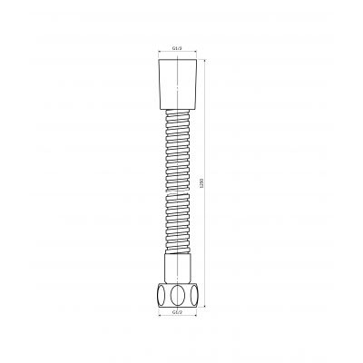 Omnires wąż prysznicowy 125 cm 022-XGLB