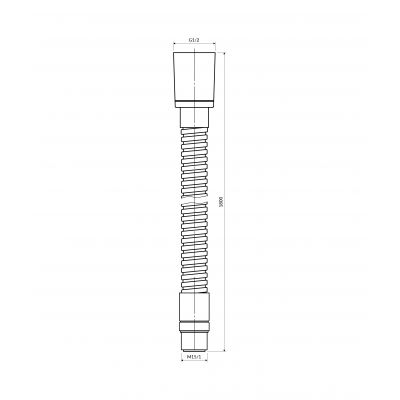 Omnires wąż prysznicowy 180 cm miedź 062MCP