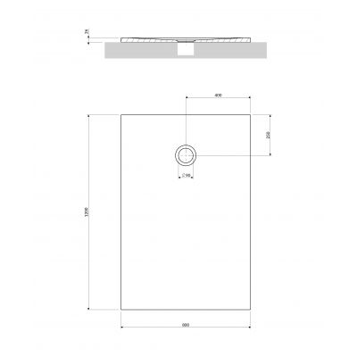 Omnires Aquapure brodzik prostokątny 120x80 cm biały mat AQUAPURE80-120BM