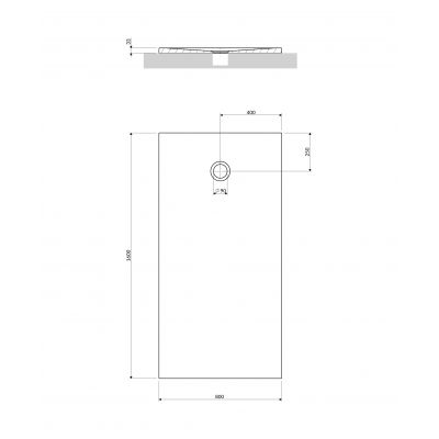 Omnires Aquapure brodzik prostokątny 160x80 cm biały mat AQUAPURE80-160BM