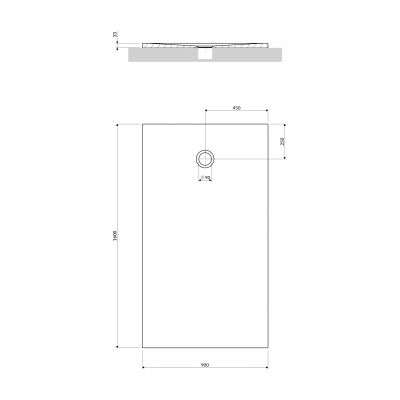Omnires Aquapure brodzik prostokątny 160x90 cm biały mat AQUAPURE90-160BM