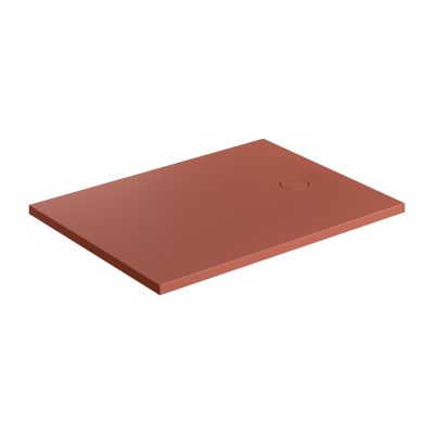 Omnires Aquarock brodzik prostokątny z maskownicą 100x80 cm terracotta mat AQUAROCK80-100TE