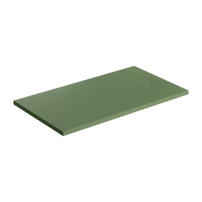Omnires Aquarock brodzik prostokątny z maskownicą 160x80 cm olive mat AQUAROCK80-160OL
