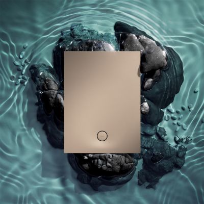 Omnires Aquarock brodzik prostokątny z maskownicą 140x90 cm dune beige mat AQUAROCK90-140DB