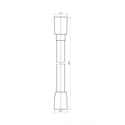Omnires wąż prysznicowy 125 cm srebrny SILVER-X125SL
