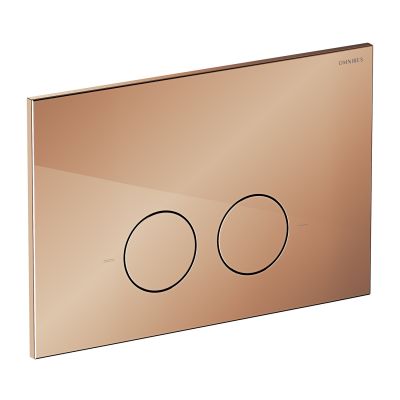 Omnires Strongframe + Minimal stelaż podtynkowy z przyciskiem spłukującym miedź połysk do miski WC wiszącej STFWC1MRCP