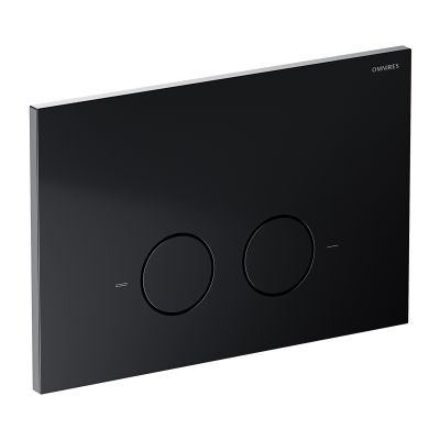 Omnires Eco Flush Set stelaż podtynkowy z przyciskiem spłukującym do miski WC wiszącej STFWCECO1R45-RBL