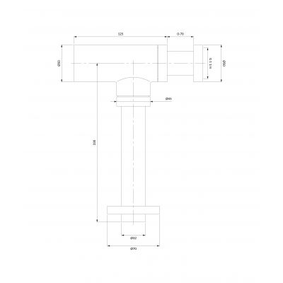 Omnires syfon do umywalki butelkowy biały A186WM