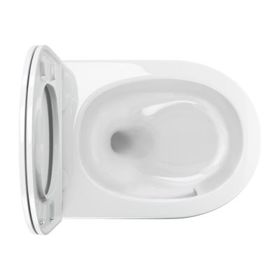 Omnires Ottawa Comfort miska WC Silent Power z deską wolnoopadającą wisząca bez kołnierza spłukiwanie wirowe biały połysk OTTAWACSPMWBP