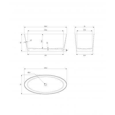 Omnires M+ Roma wanna wolnostojąca biały połysk ROMA159BP
