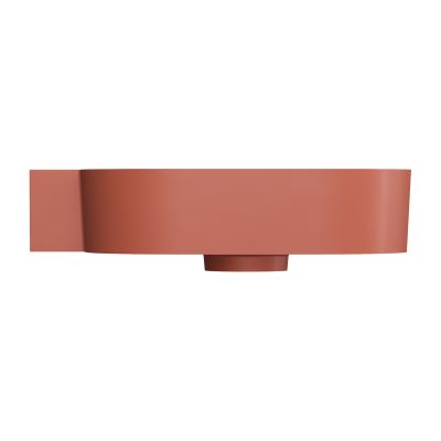 Omnires Ovo M+ umywalka 55x38 cm owalna nablatowa terracotta mat OVO555UWLTE