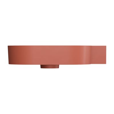 Omnires Ovo M+ umywalka 64x44 cm narożna ścienna-nablatowa terracotta mat OVO645UWPTE