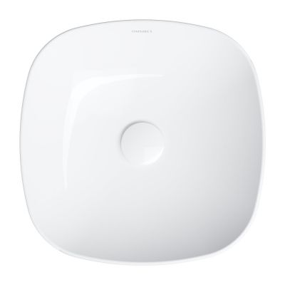 Omnires Portland umywalka 37x37 cm prostokątna nablatowa biała PORTLAND370BP