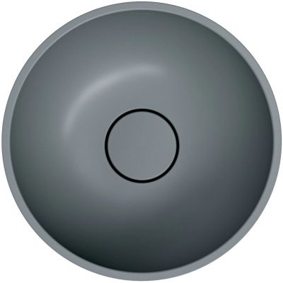Omnires Shell M+ umywalka 35 cm okrągła nablatowa ash grey mat  SHELL350UNAG
