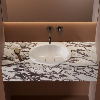 Omnires Shell M+ umywalka podblatowa biały połysk SHELL380UPBP