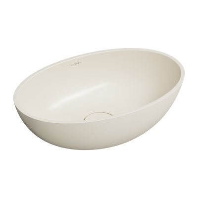 Omnires Shell M+ umywalka 50x32 cm owalna podblatowa white sand mat SHELL500UNWS