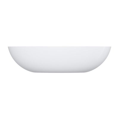 Omnires Shell M+ umywalka 60x35 cm owalna nablatowa biała SHELLUNBP