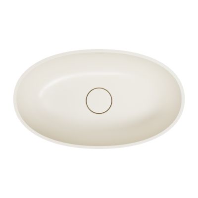 Omnires Shell M+ umywalka 60x35 cm owalna white sand mat  SHELLUNWS