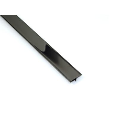 Profil Decor listwa do glazury 2x270 cm T-kształtna stal nierdzewna czarny poler