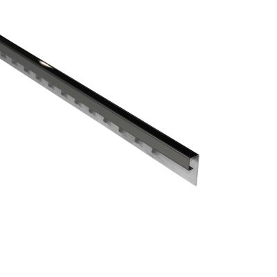 Profil Decor listwa do glazury 1x270 cm P-kształtna stal nierdzewna czarny poler