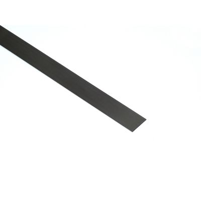 Profil Decor listwa do glazury płaskownik 1x270 cm stal nierdzewna szczotkowana czarny mat