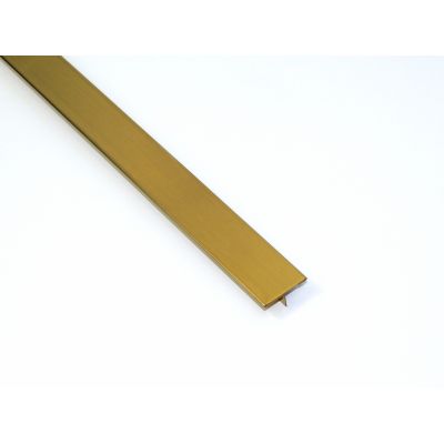 Profil Decor listwa do glazury 2x270 cm T-kształtna stal nierdzewna szczotkowana złoty mat