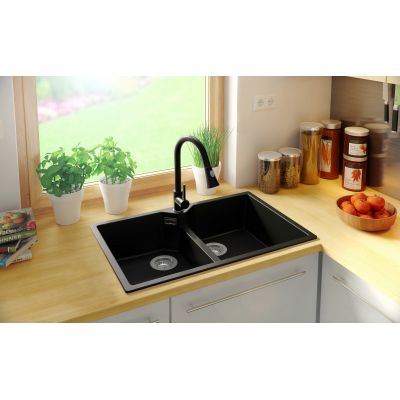 Primagran Madryt zlewozmywak granitowy XL 80 Twin O_ORTKC-001