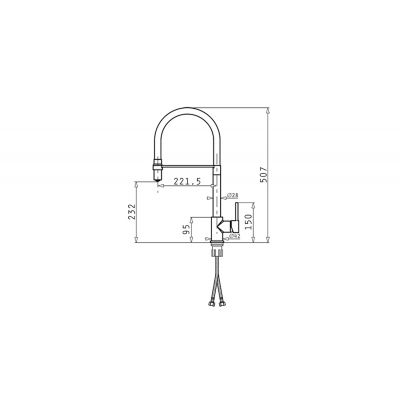 Pyramis Serina bateria kuchenna stojąca czarna 090939938