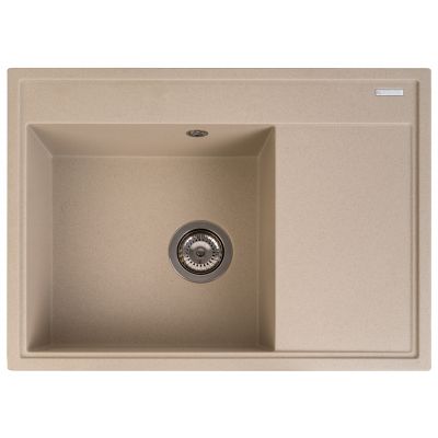Pyramis Camea zlewozmywak granitowy 68x50 cm beż piaskowy 070223411