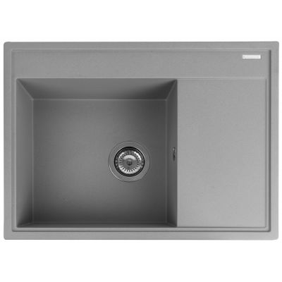 Pyramis Camea zlewozmywak granitowy 68x50 cm szary beton 070223511