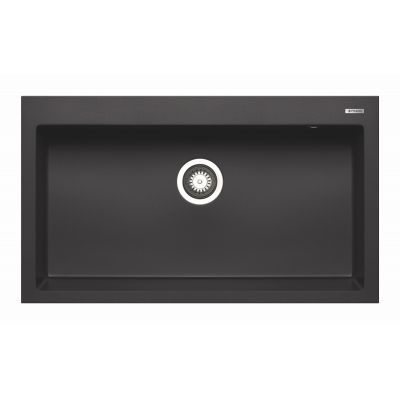 Pyramis Istros zlewozmywak granitowy 86x50 cm czarny D070229701WD