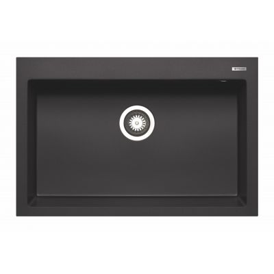 Pyramis Istros zlewozmywak granitowy 76x50 cm czarny C070219011WD