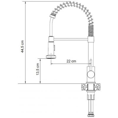 Quadron Salma New bateria kuchenna stojąca stal 52137BS