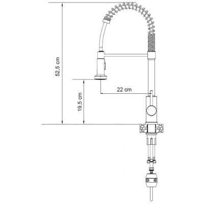 Quadron Alice bateria kuchenna stojąca stal 52138BS