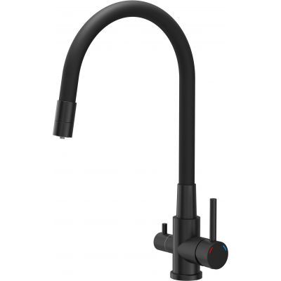 Quadron Agnes bateria kuchenna do filtra wody stojąca czarna 52141BLM