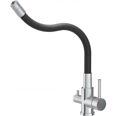 Quadron Agnes bateria kuchenna do filtra wody stojąca stal 52141BS