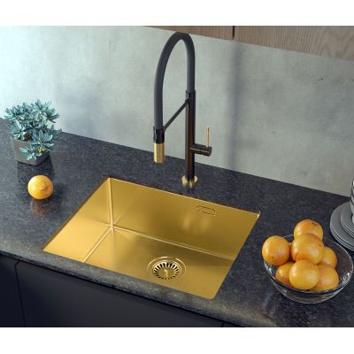 Quadron Anthony 60 zlewozmywak stalowy 54x44 cm złoty MF5444PVDBSG1