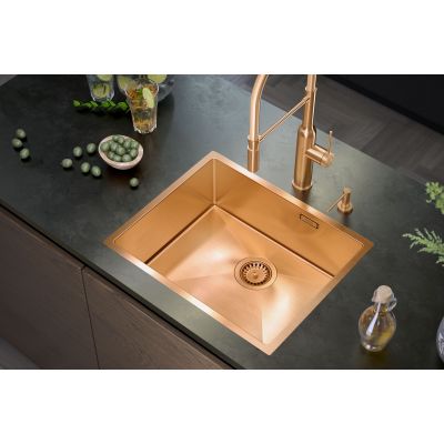 Quadron Anthony 60 zlewozmywak stalowy 54x44 cm złoty MF5444PVDBSG1