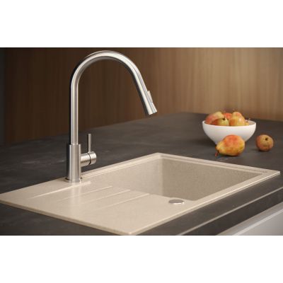 Quadron Julia bateria kuchenna stojąca z wyciąganą wylewką snow white 3673500WHM