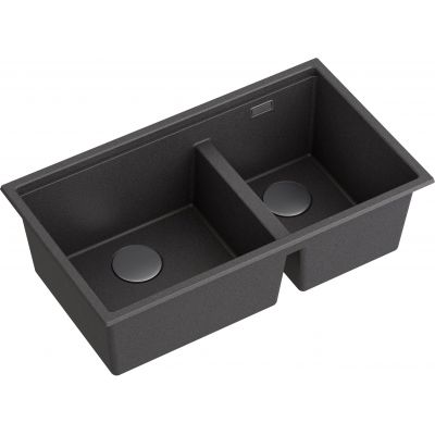 Quadron Clark 842 zlewozmywak 84x48.5 cm GraniteQ Hard Rock onyx BM3319102U-BL-BS