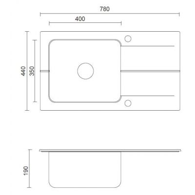 Zestaw Quadron Edward 111 zlewozmywak granitowo-stalowy 78x44 cm z baterią Kate alabaster/stal FUS_E7844BI_3623500BS