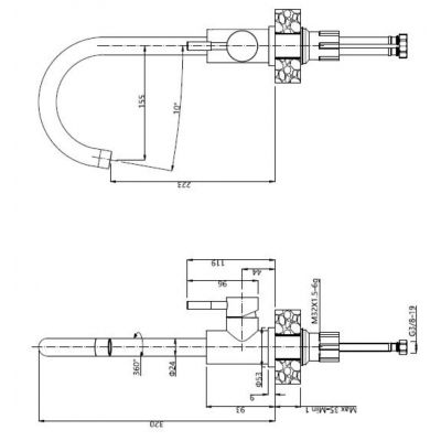 Zestaw Quadron Michael 111 zlewozmywak granitowo-stalowy 78x48 cm z baterią Kate beż/stal FUS_M7848BE_3623500BS