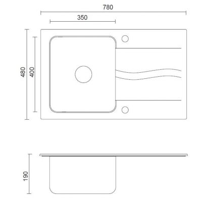 Zestaw Quadron Michael 111 zlewozmywak granitowo-stalowy 78x48 cm z baterią Kate alabaster/stal FUS_M7848BI_3623500BS